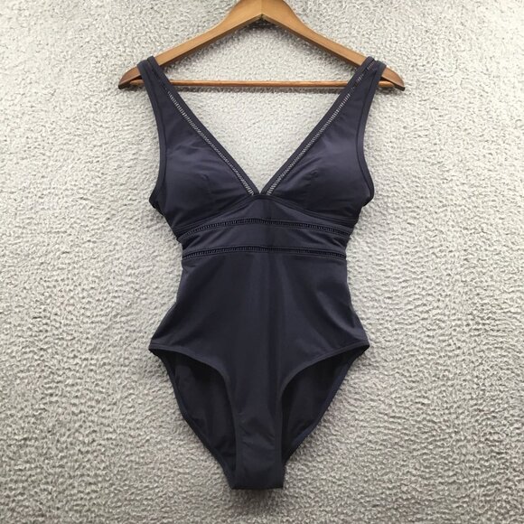 Sea Level Swim Spliced Plunge One Piece Night Sky 4 - Picture 2 of 5